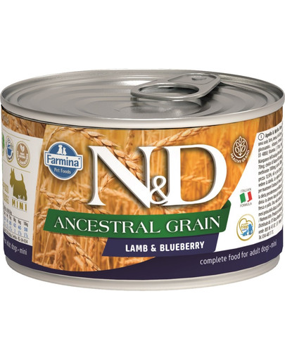 N&D Low Grain Adult Lamb & Blueberry Mini 140g