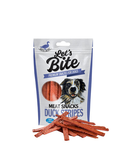 BRIT Let's Bite meat snacks duck stripes 80 g