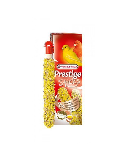 VERSELE-LAGA Prestige Sticks Canaries Eggs&Oystershells 60 g - jablko a vápník pro kanárky
