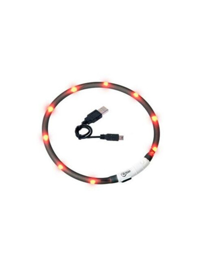 KARLIE LED světelný obojek pro psy 70 cm černý