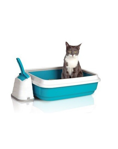 IMAC DUO Toaleta pro kočky modrá