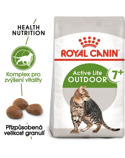 ROYAL CANIN Outdoor 7+ 10 kg granule pro stárnoucí kočky s častým pohybem venku