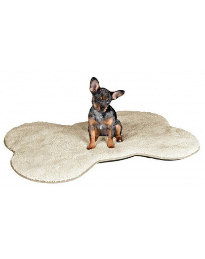 TRIXIE Podšitá deka BONY Blanket ve tvaru kosti, krémová/černá 95x68cm