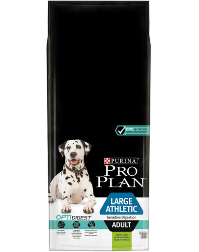 PURINA PRO PLAN Large athletic adult sensitive digestion OptiDigest s jehněčím 14 + 2,5 kg