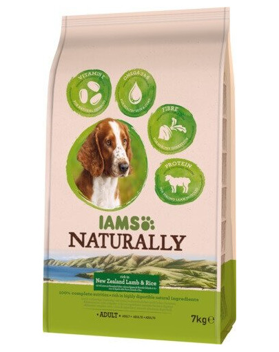 IAMS Naturally Adult Dog rich in New Zealand Lamb & Rice 7 kg