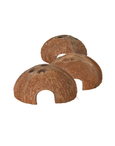 TRIXIE Sada domečků z kokosových ořechů 3ks