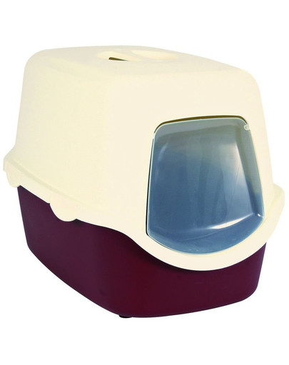 Wc vico kryté s dvířky, bez filtru 56 x 40 x 40 cm, - červeno/krémová