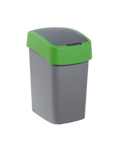CURVER Odpadkový koš FLIP BIN 25 l stříbrný/zelený