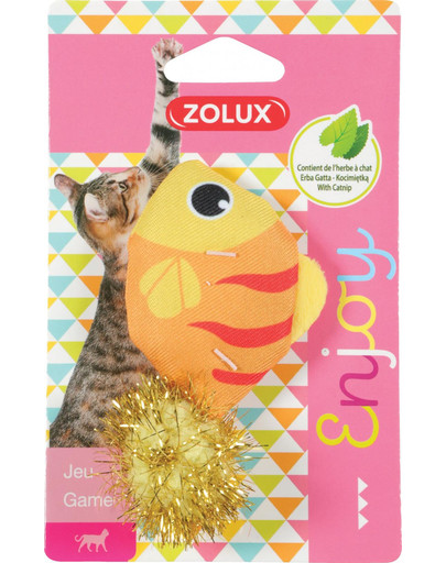 ZOLUX Hračka kočka LOVELY s šantou ryba
