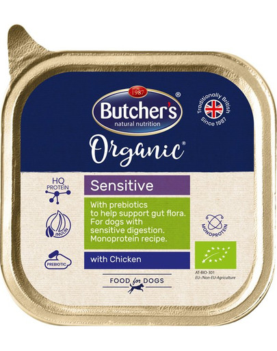 BUTCHER'S Organic Sensitive s kuřecím 150 g