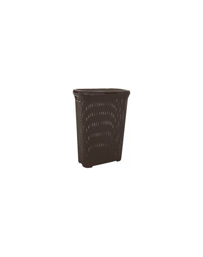 CURVER STYLE RATTAN 40 l - tmavě hnědý koš na špinavé prádlo