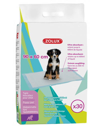 ZOLUX Podložka štěně 90x60cm ultra absorbent bal 30ks