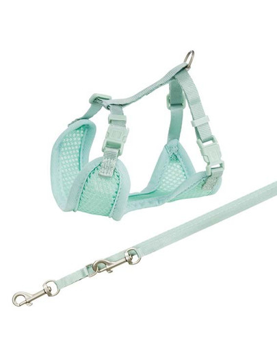 Levně TRIXIE Junior postroj pro štěňata s vodítkem, 26–34 cm / 10 mm, 2,00 m, mátový