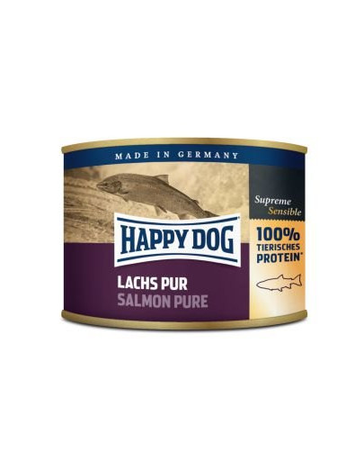 HAPPY DOG Premium Lachs Pur 190g - konzerva pro psy