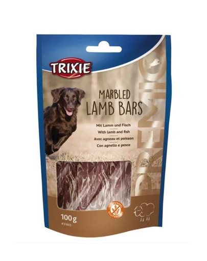 TRIXIE PREMIO Marbled Lamb Bars 100g jehněčí pásky
