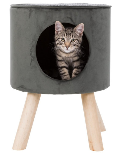 TRIXIE Kukaň pro kočky Livia 38 × 50 cm šedá