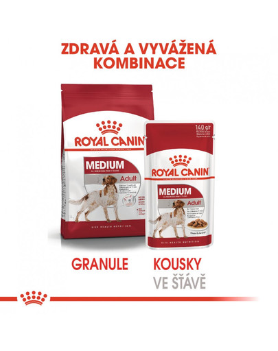 ROYAL CANIN Medium adult 140 g kapsička pro dospělé střední psy