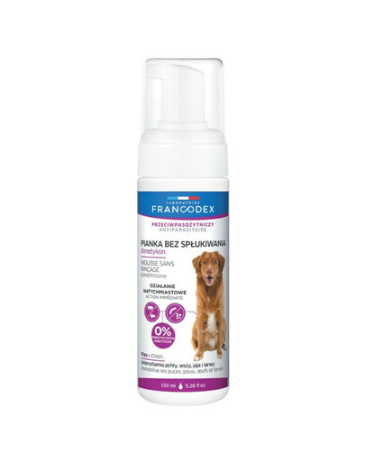 FRANCODEX Bezoplachová pěna pro psy (dimethikon) 150 ml