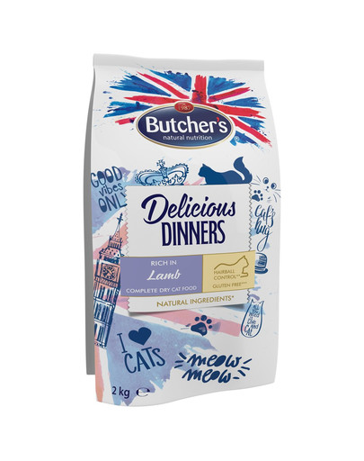 BUTCHER'S Delicious Dinners Cat dry Lamb 2kg