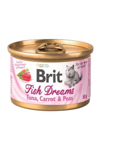 BRIT Cat Fish Dreams Tuna, Carrot & Pea 80g konzerva pro kočky