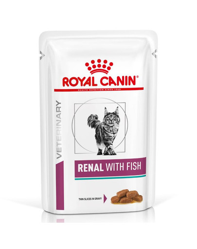 ROYAL CANIN Veterinary Diet Cat Renal Fish Pouch 12 x 85g