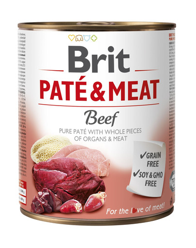 BRIT Pate & Meat beef 800g konzerva pro psy