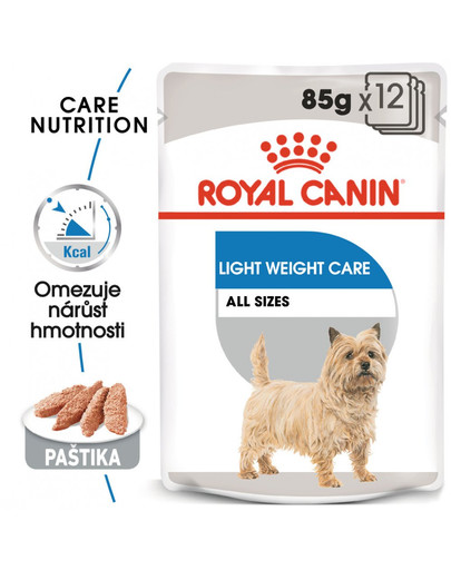 ROYAL CANIN Light Weight Care Dog Loaf 12 x 85g dietní kapsička s paštikou pro psy