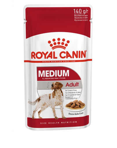 ROYAL CANIN Medium adult 10x140 g kapsičky pro dospělé střední psy