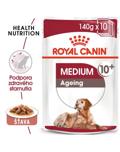 ROYAL CANIN Medium Ageing 10+ 140g x10 kapsička pro staré střední psy