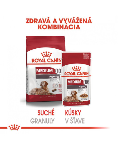 ROYAL CANIN Medium Ageing 10+ 140g x10 kapsička pro staré střední psy
