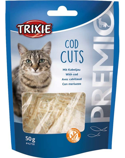 TRIXIE Premio Cod Cuts 50g pamlsek pro kočky s treskou