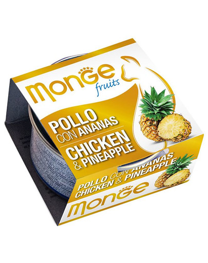 MONGE Fruit Cat Kuře a ananas 80 g