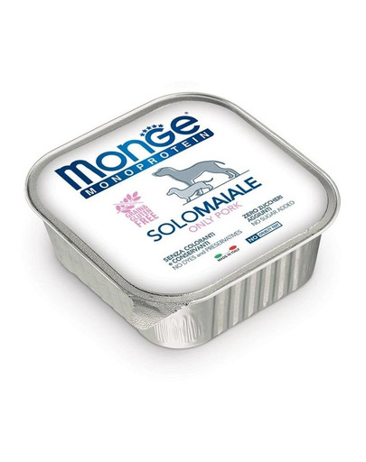 MONGE Monoprotein Solo Dog Krmivo pro psy Vepřové maso 150 g