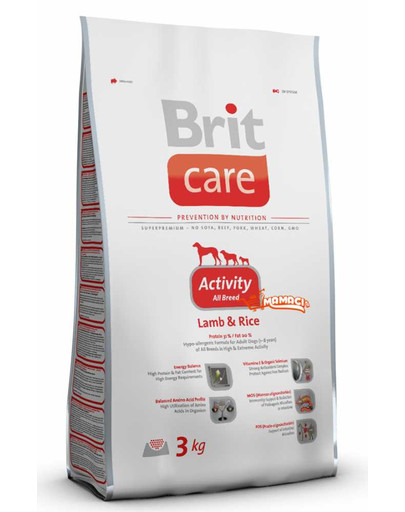 BRIT Care Activity Lamb&Rice All Breeds 3 kg