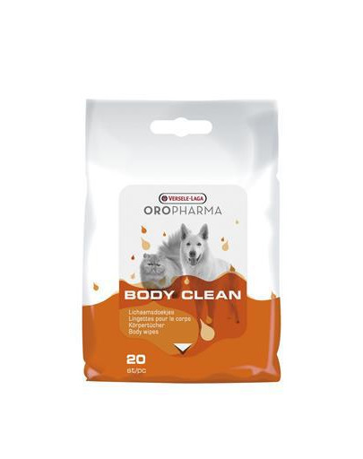 VERSELE-LAGA Oropharma Body Clean Cats & Dogs 20 ks čistících ubrousků