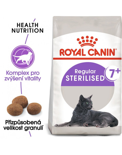 ROYAL CANIN Sterilised 7+ 2x10kg granule pro stárnoucí kastrované kočky
