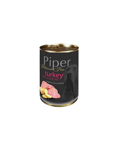 DOLINA NOTECI PIPER Platinum Pure Krůtí s bramborami 400g konzerva pro alergické psy