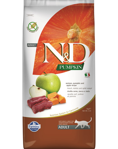 N&D GrainFree Pumpkin Cat Venison & Apple 5 kg