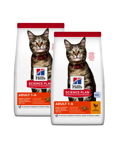 HILL'S Science Plan Feline Adult Optimal Care Chicken 2 x 15 kg