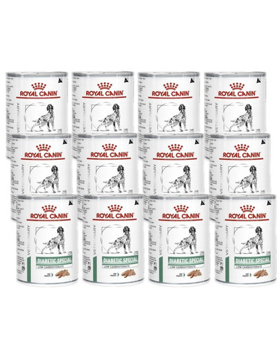 ROYAL CANIN Veterinary Health Nutrition Dog Diabetic Can 410g x 12