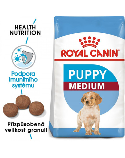 ROYAL CANIN Medium Puppy 2 x 15 kg granule pro střední štěňata
