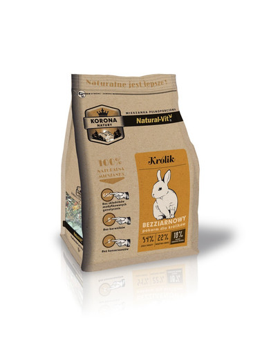 NATURAL-VIT Korona Natury Kompletní směs pro králíky 2 x 750 g + doplňková směs 70 g ZDARMA