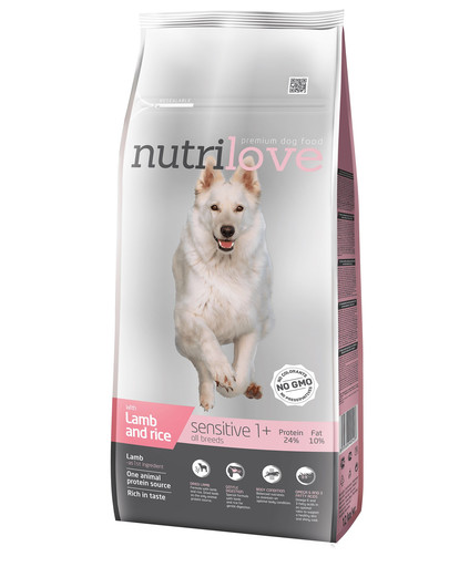 NUTRILOVE Dog Sensitive Lamb & Rice 12 kg