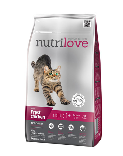 NUTRILOVE Cat Adult Fresh Chicken 1,5kg