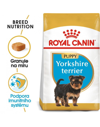 ROYAL CANIN Yorkshire Terrier Junior 7.5 kg + navazující krmivo Yorkshire Adult 500g