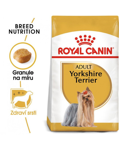 ROYAL CANIN Yorkshire Terrier Adult 7.5 kg  + kapsičky Yorkshire 12 x 85g