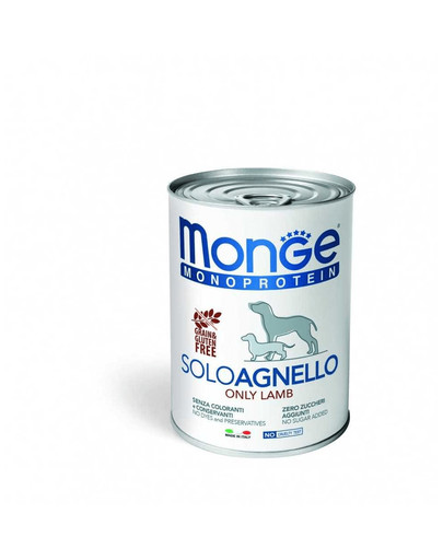 Monge Dog Solo Grain Free Jehně monoprotein 400g