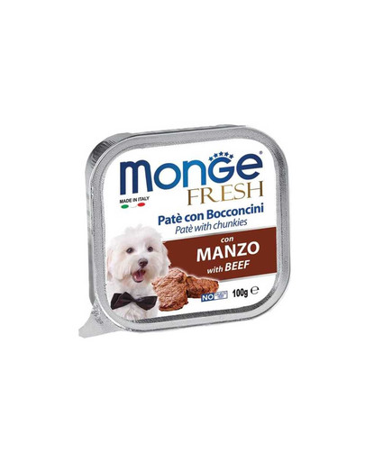 Monge MONGE FRESH - paštika a kousky s hovězím 100 g