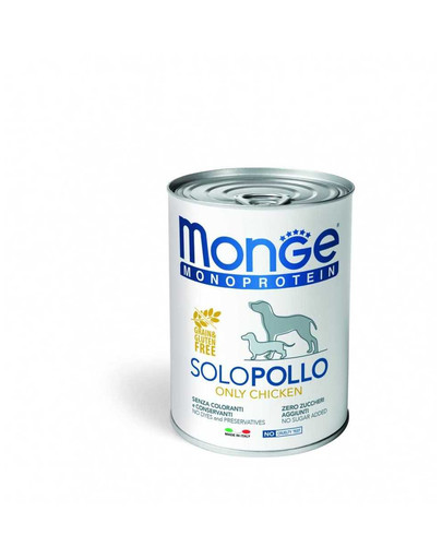 MONGE Monoprotein Solo Krmivo pro psy Kuře 400 g