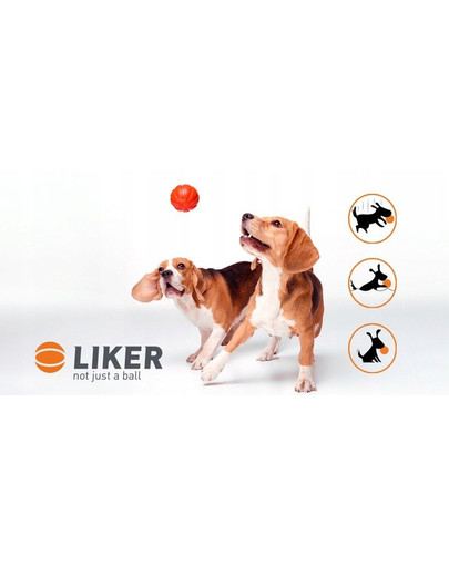LIKER Dog toy míček pro psy 7 cm
